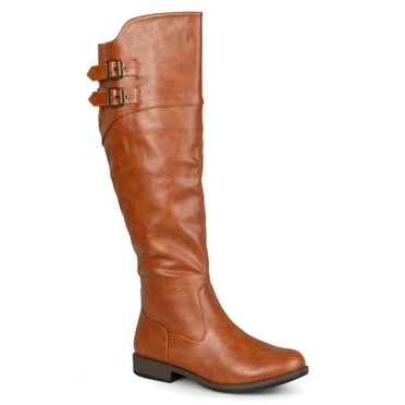 Journee Womens Tori Stacked Heel Riding Boots