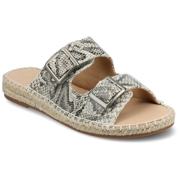 Journee Womens Tresah Double Strap Espadrille Sandals