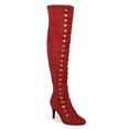 thumbnail image 1 of Journee Womens Trill Wide Calf Round Toe Over The Knee Boots, 1 of 9