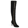thumbnail image 1 of Journee Womens Trill Wide Calf Round Toe Over The Knee Boots, 1 of 9