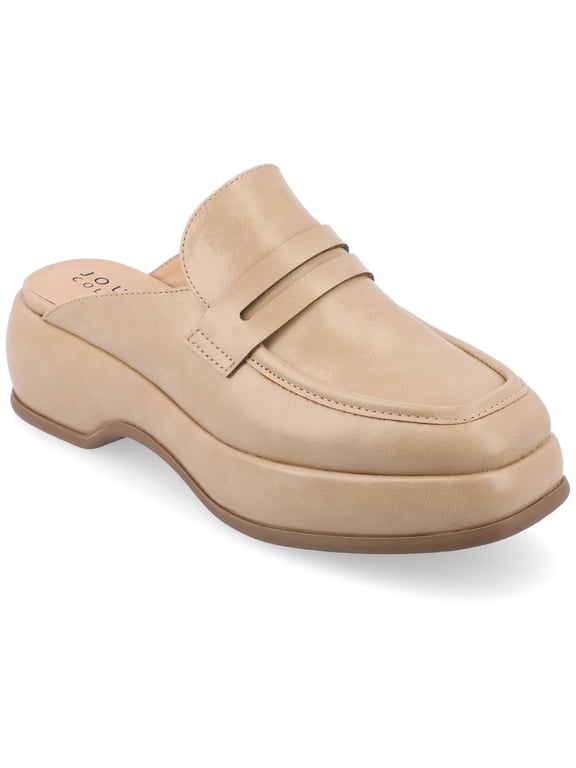 Womens Antonina Slip On Mule Platform Loafer
