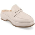 thumbnail image 1 of Journee Womens Antonina Slip On Mule Platform Loafer, 1 of 10