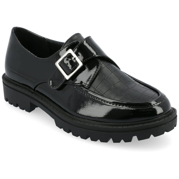 Journee Womens Azula Slip On Almond Toe Loafer