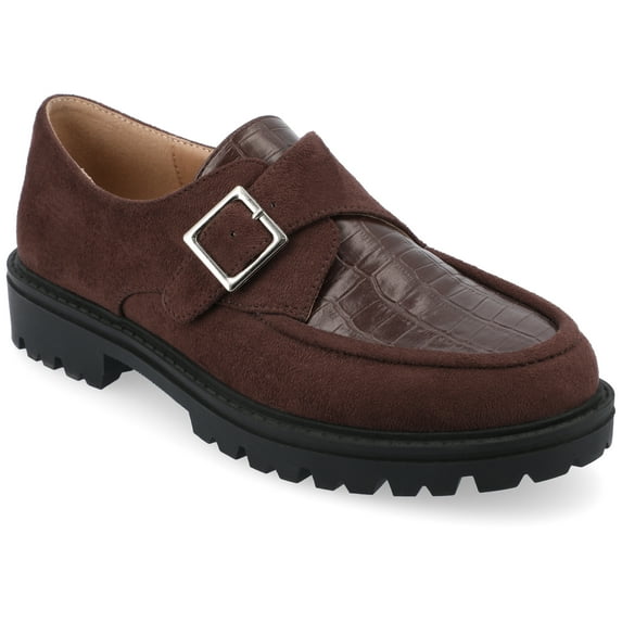 Journee Womens Azula Slip On Almond Toe Loafer
