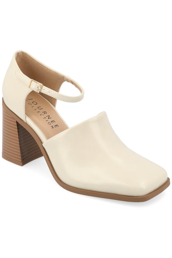 Womens Bobby Stacked Heel Square Toe Pumps, Widths Available