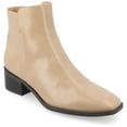 thumbnail image 1 of Journee Womens Cappri Inside Zip Entry Square Toe Booties, Widths Available, 1 of 9