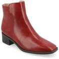 thumbnail image 1 of Journee Womens Cappri Inside Zip Entry Square Toe Booties, Widths Available, 1 of 9
