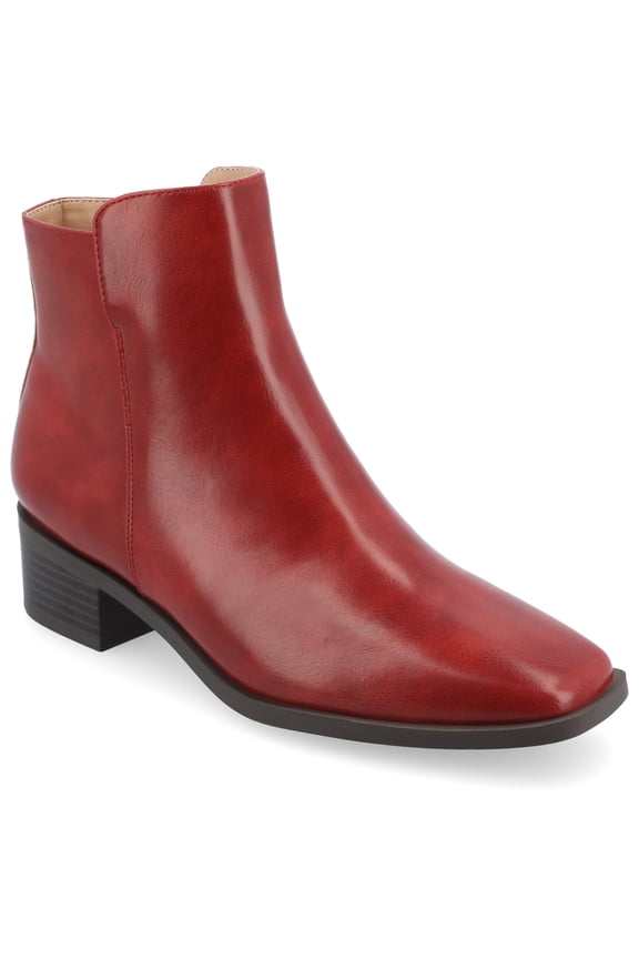 Womens Cappri Inside Zip Entry Square Toe Booties, Widths Available