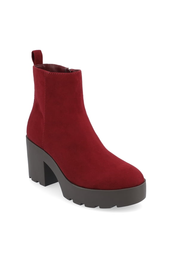 Womens Cassidy Treaded Outsole Round Toe Booties