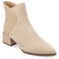 thumbnail image 1 of Journee Womens Consuello Two Tone Pointed Toe Booties, Widths Available, 1 of 10