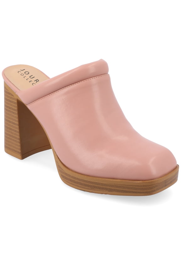 Womens Izara Slip On Platform Mule Pumps