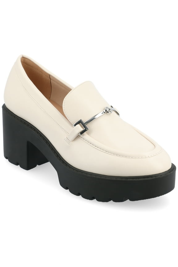 Womens Kezziah Loafer Style Lug Outsole Platform Pumps, Widths Available
