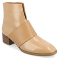 thumbnail image 1 of Journee Womens Kyler Two Tone Square Toe Booties, 1 of 9