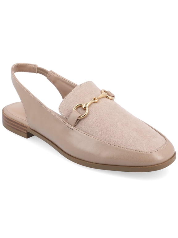 Womens Lainey Sling Back Square Toe Flats
