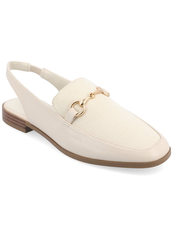 Womens Lainey Sling Back Square Toe Flats