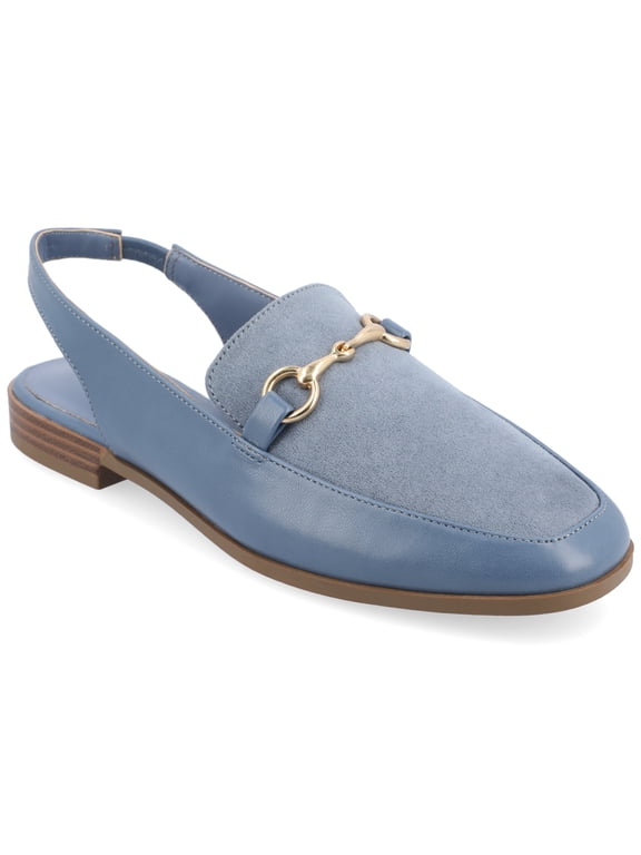 Womens Lainey Sling Back Square Toe Flats