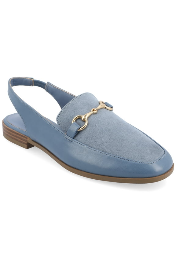 Womens Lainey Sling Back Square Toe Flats