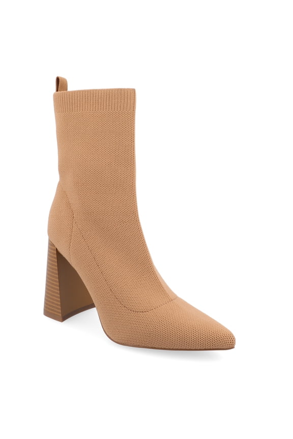 Womens Noralinn Tapered Stacked Block Heel Knit Booties, Widths Available