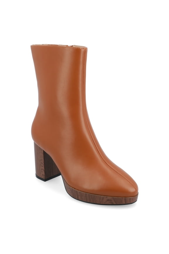 Womens Romer Platform Almond Toe Booties, Widths Available