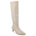 thumbnail image 1 of Journee Womens Tullip Tru Comfort Foam Wide Width Wide Calf Kitten Heel Pointed Toe Boots, 1 of 9