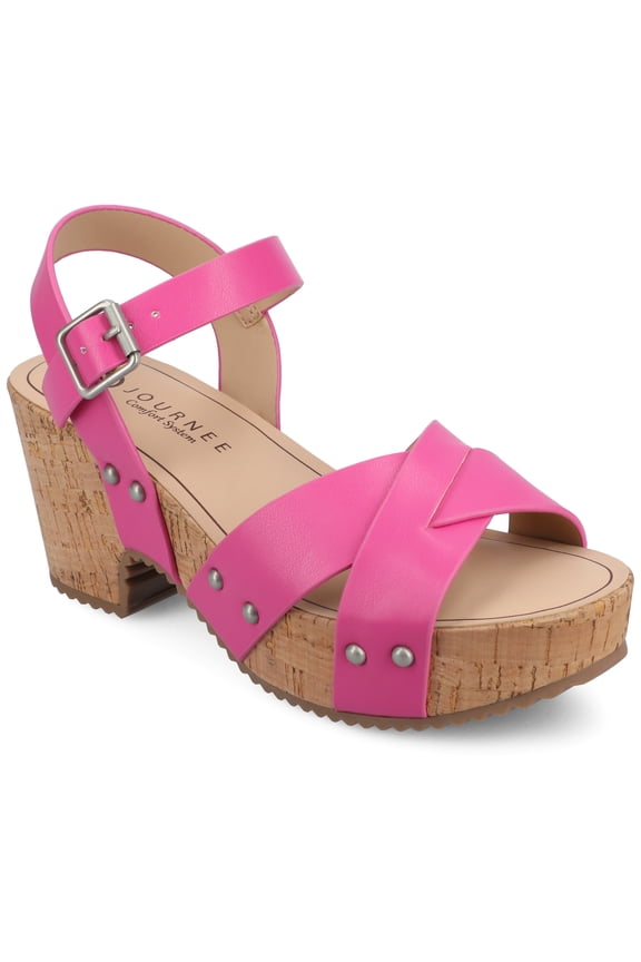 Womens Valentina Ankle Strap Platform Dress Sandals