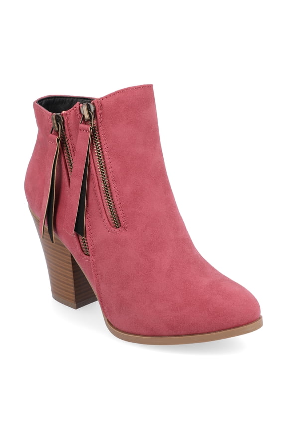 Womens Vally Inside Zip Stacked Heel Booties, Widths Available