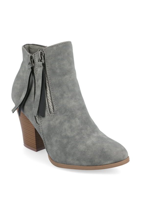 Womens Vally Inside Zip Stacked Heel Booties, Widths Available
