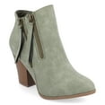 thumbnail image 1 of Journee Womens Vally Inside Zip Stacked Heel Booties, Widths Available, 1 of 10