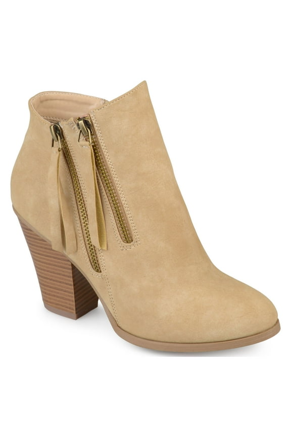 Womens Vally Inside Zip Stacked Heel Booties, Widths Available