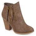 thumbnail image 1 of Journee Womens Vally Inside Zip Stacked Heel Booties, Widths Available, 1 of 10