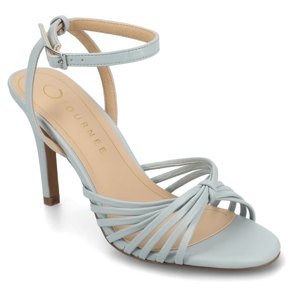 Journee Womens Vanita Multi Strap Stiletto Open Toe Dress Sandals, Widths Available