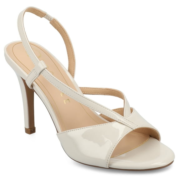 Journee Womens Varra Crossover Strap Stiletto Dress Sandals, Widths Available
