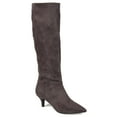 thumbnail image 1 of Journee Womens Vellia Extra Wide Calf Kitten Heel Knee High Boots, 1 of 9