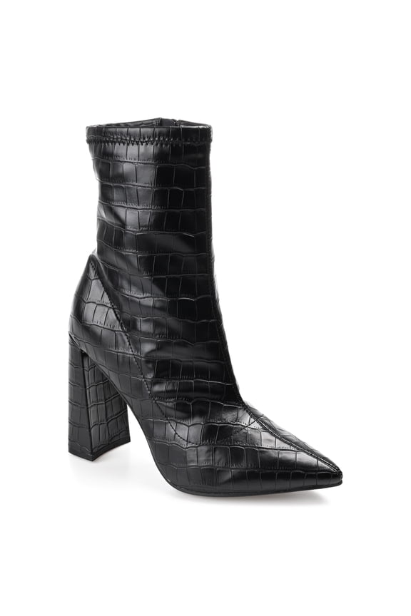 Womens Veralee Inside Zip Block Heel Booties