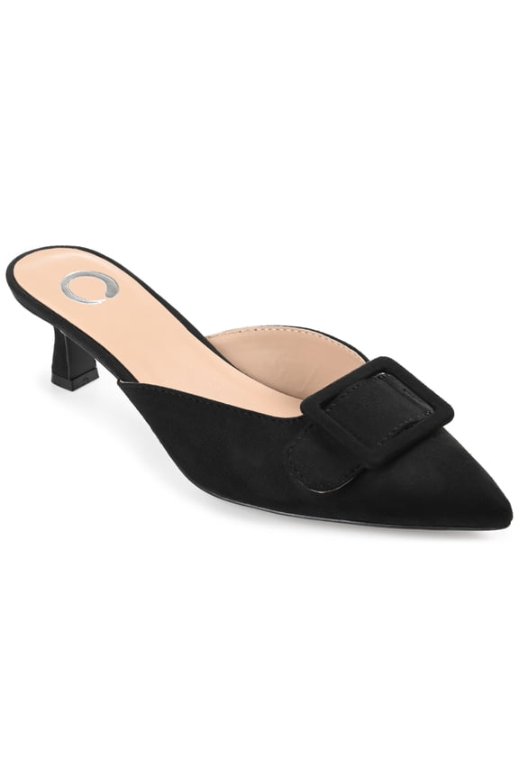 Womens Vianna Kitten Heel Mules Pointed Toe Pumps, Widths Available