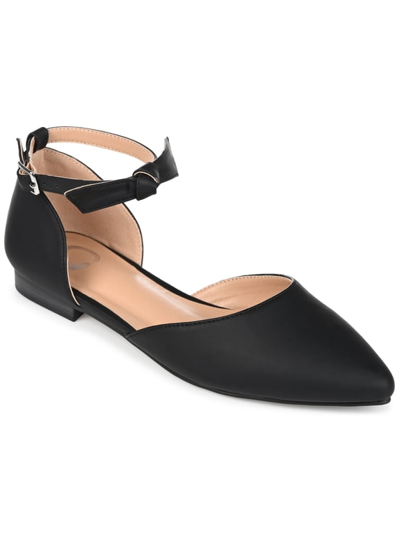 Womens Vielo Ballet Almond Toe Buckle Flats, Widths Available