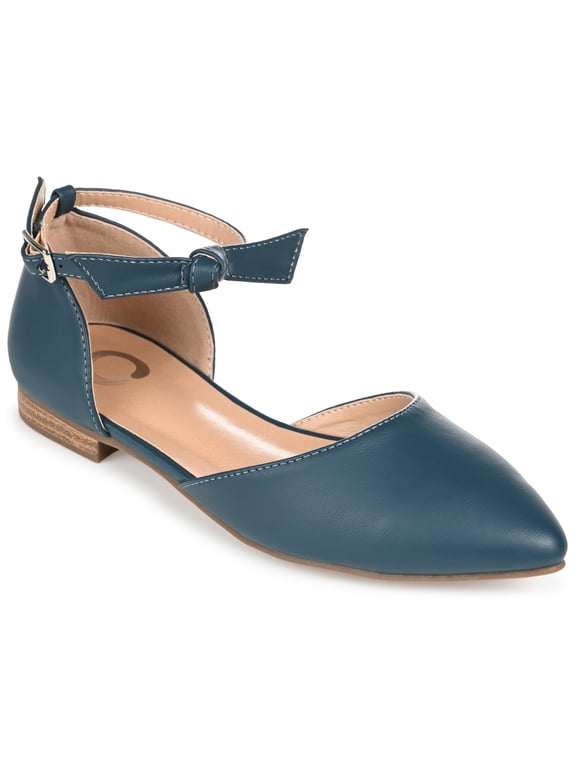 Womens Vielo Ballet Almond Toe Buckle Flats, Widths Available