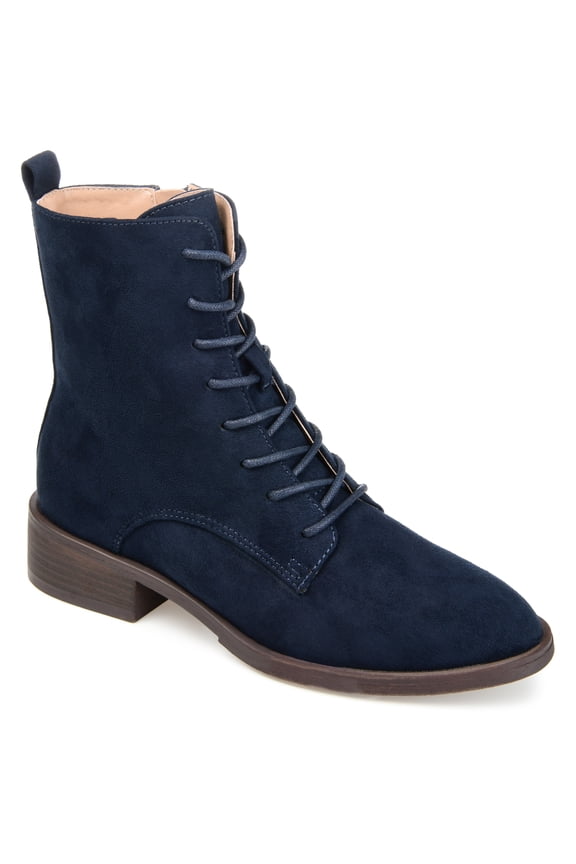 Womens Vienna Block Heel Combat Booties