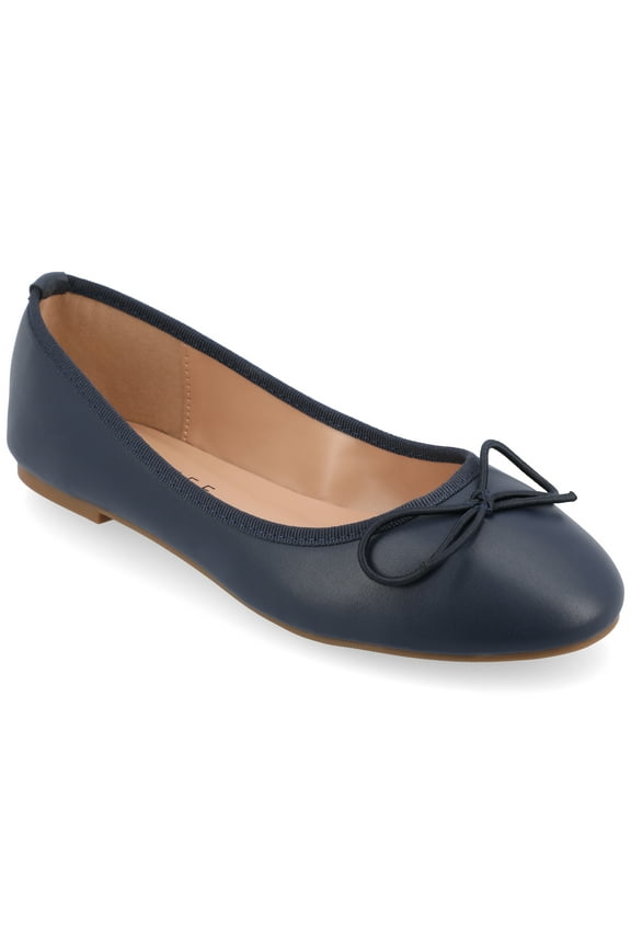 Womens Vika Slip On Round Toe Ballet Dress Flats, Widths Available