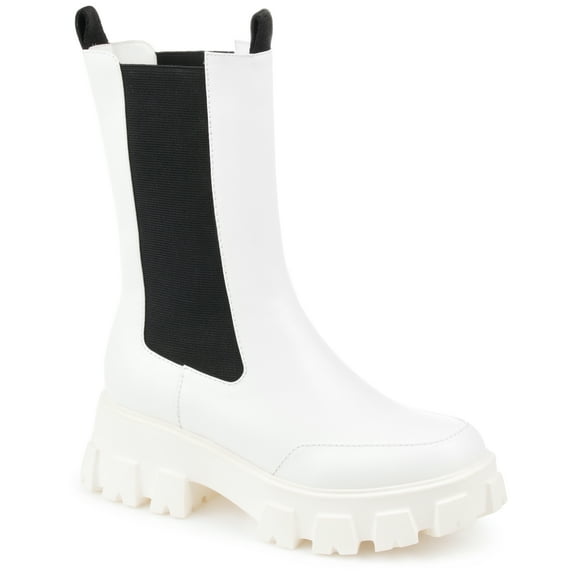 Journee Womens Vista Pull On Block Heel Booties