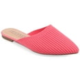 thumbnail image 1 of Journee Womens Aniee Slip On Almond Toe Mule Flats, Widths Available, 1 of 10