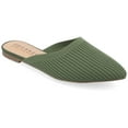 thumbnail image 1 of Journee Womens Aniee Slip On Almond Toe Mule Flats, Widths Available, 1 of 10