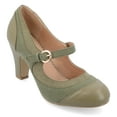 thumbnail image 1 of Journee Womens Siri Round Toe Block Heel Mary Jane Pumps, Widths Available, 1 of 10