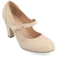 thumbnail image 1 of Journee Womens Siri Round Toe Block Heel Mary Jane Pumps, Widths Available, 1 of 10