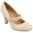 thumbnail image 1 of Journee Womens Windy Round Toe Block Heel Mary Jane Pumps, Widths Available, 1 of 10