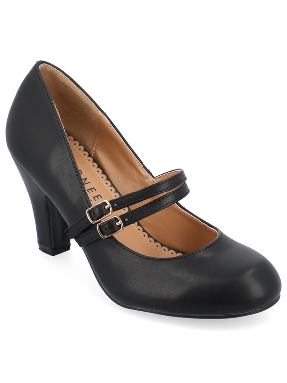 Womens Windy Round Toe Block Heel Mary Jane Pumps, Widths Available