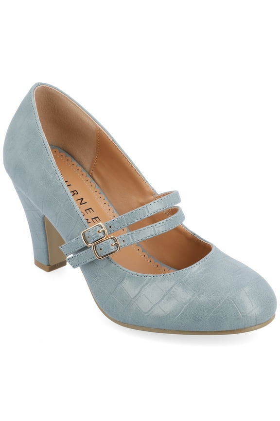 Womens Windy Round Toe Block Heel Mary Jane Pumps, Widths Available