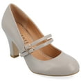 thumbnail image 1 of Journee Womens Windy Round Toe Block Heel Mary Jane Pumps, Widths Available, 1 of 9