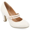 thumbnail image 1 of Journee Womens Windy Round Toe Block Heel Mary Jane Pumps, Widths Available, 1 of 10