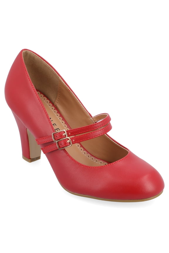 Womens Windy Round Toe Block Heel Mary Jane Pumps, Widths Available